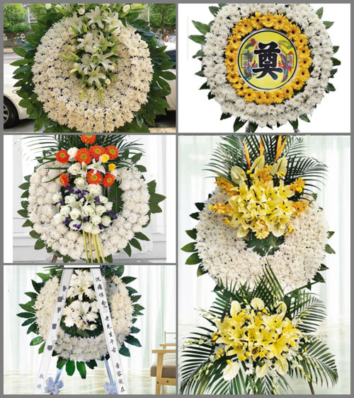 广东肇庆市德庆县马圩镇诰赠村花圈速递